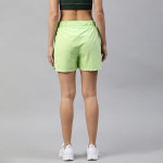 Women Green Solid Slim Fit Rapid-Dry Running Shorts