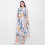 Floral Maternity Midi Dress